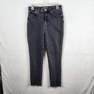 Madewell The Curvy Perfect Vintage Jean Sz 26 Lunar Wash High Rise Tapered Ankle